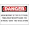 Panduit Danger Warning Sign, Red/White PPS0710D66 - alternate 1